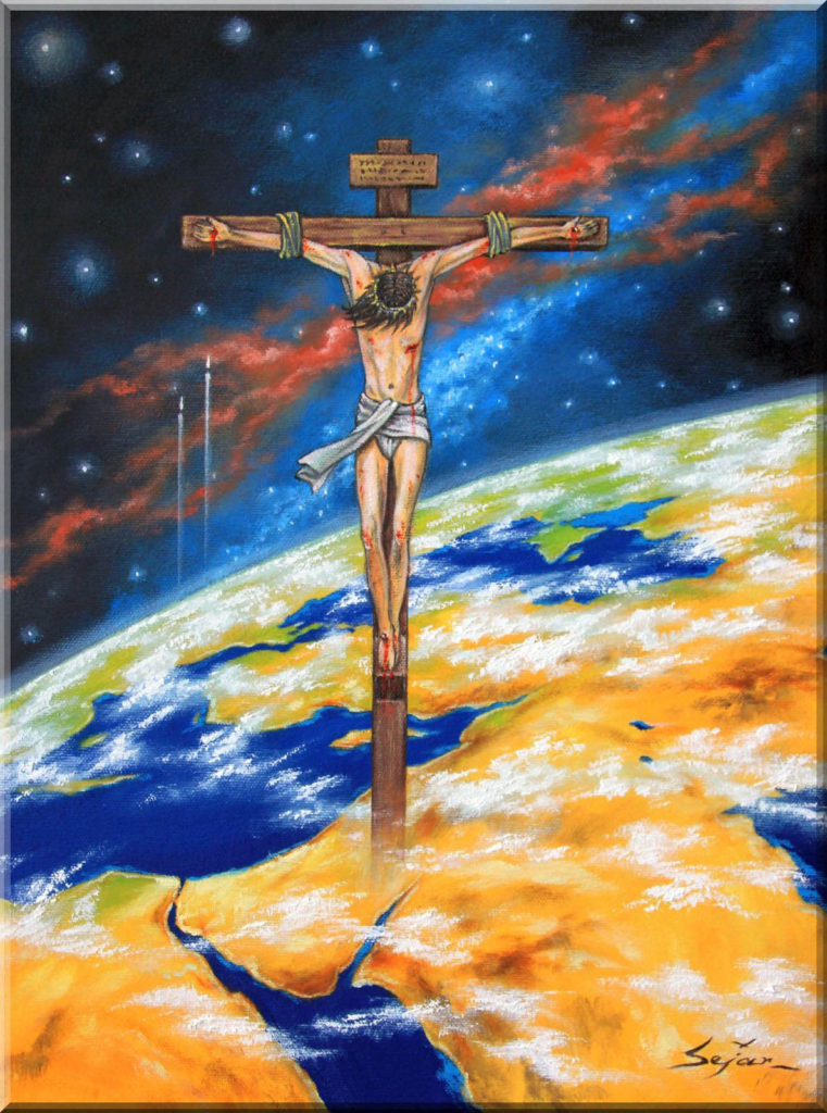 Mein Jesus, mein Retter! 2016. Öl auf Leinwand. 40 x 30 cm